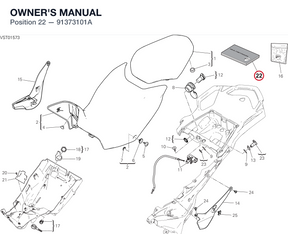 OWNER'S MANUAL 91373101A diagram position