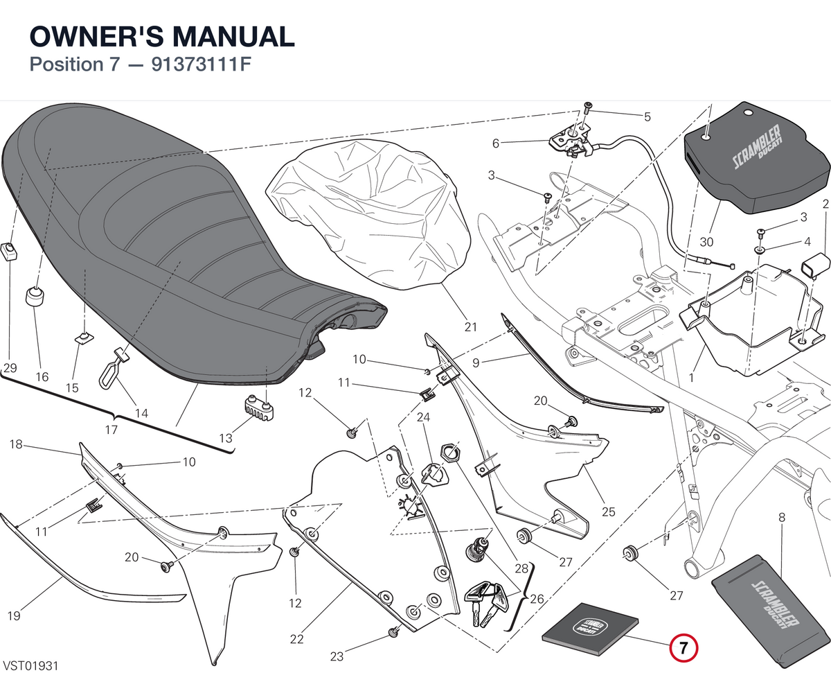 OWNER'S MANUAL 91373111F diagram position