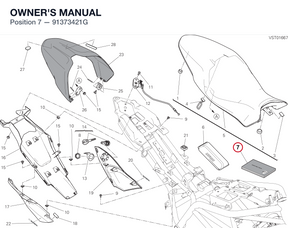OWNER'S MANUAL 91373421G diagram position
