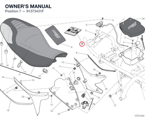OWNER'S MANUAL 91373431F diagram position