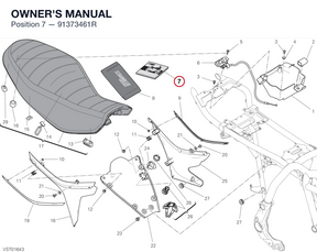 OWNER'S MANUAL 91373461R diagram position