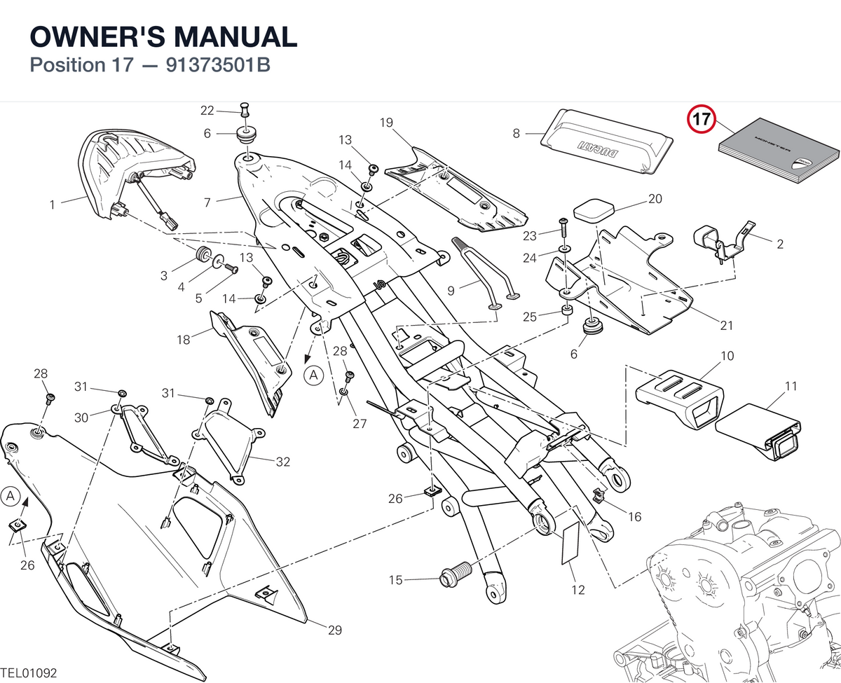 OWNER'S MANUAL 91373501B diagram position