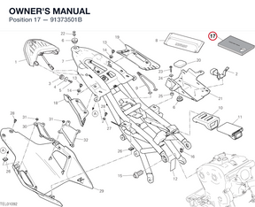 OWNER'S MANUAL 91373501B diagram position