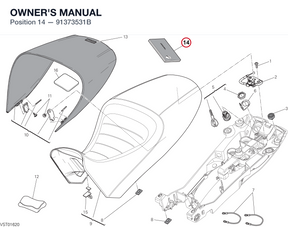 OWNER'S MANUAL 91373531B diagram position
