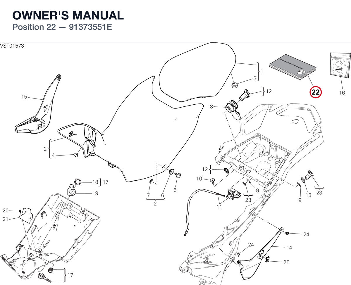 OWNER'S MANUAL 91373551E diagram position
