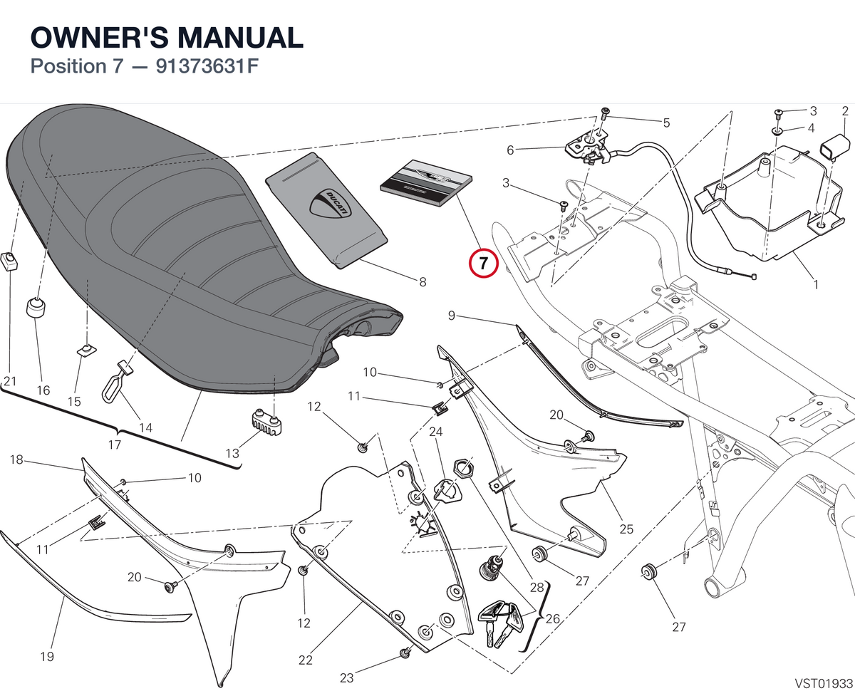 OWNER'S MANUAL 91373631F diagram position