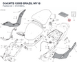 O.M.MTS 1200S BRAZIL MY18 91373661L diagram position