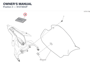 OWNER'S MANUAL 91373842F diagram position