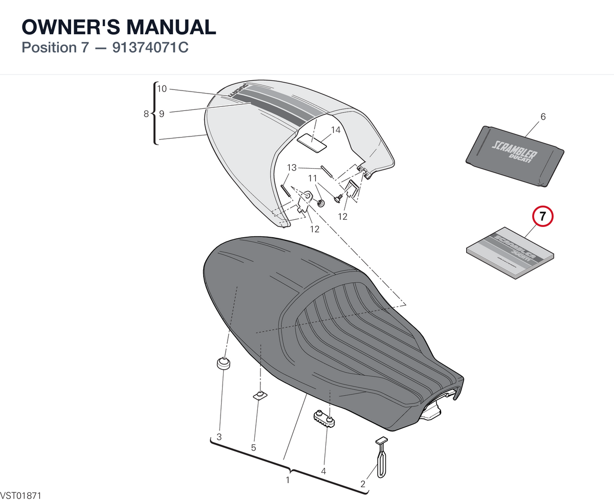 OWNER'S MANUAL 91374071C diagram position
