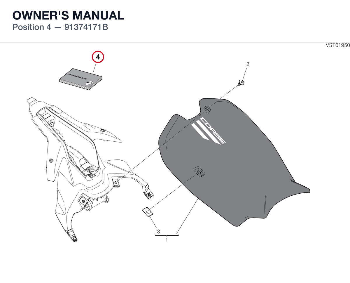 OWNER'S MANUAL 91374171B diagram position