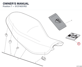 OWNER'S MANUAL 91374631RO diagram position