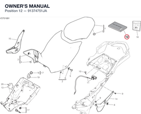 OWNER'S MANUAL 91374751JA diagram position