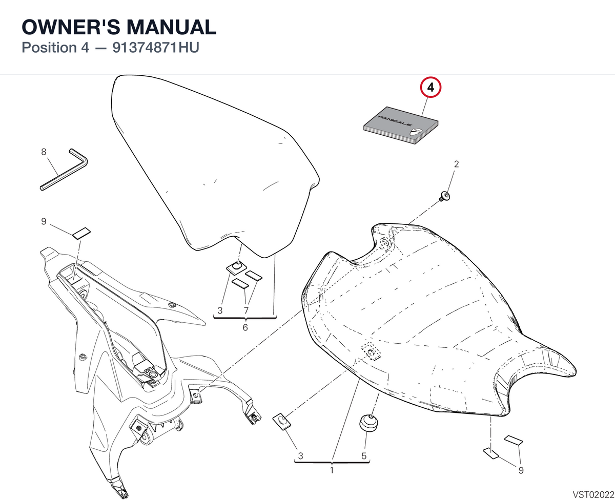 OWNER'S MANUAL 91374871HU diagram position