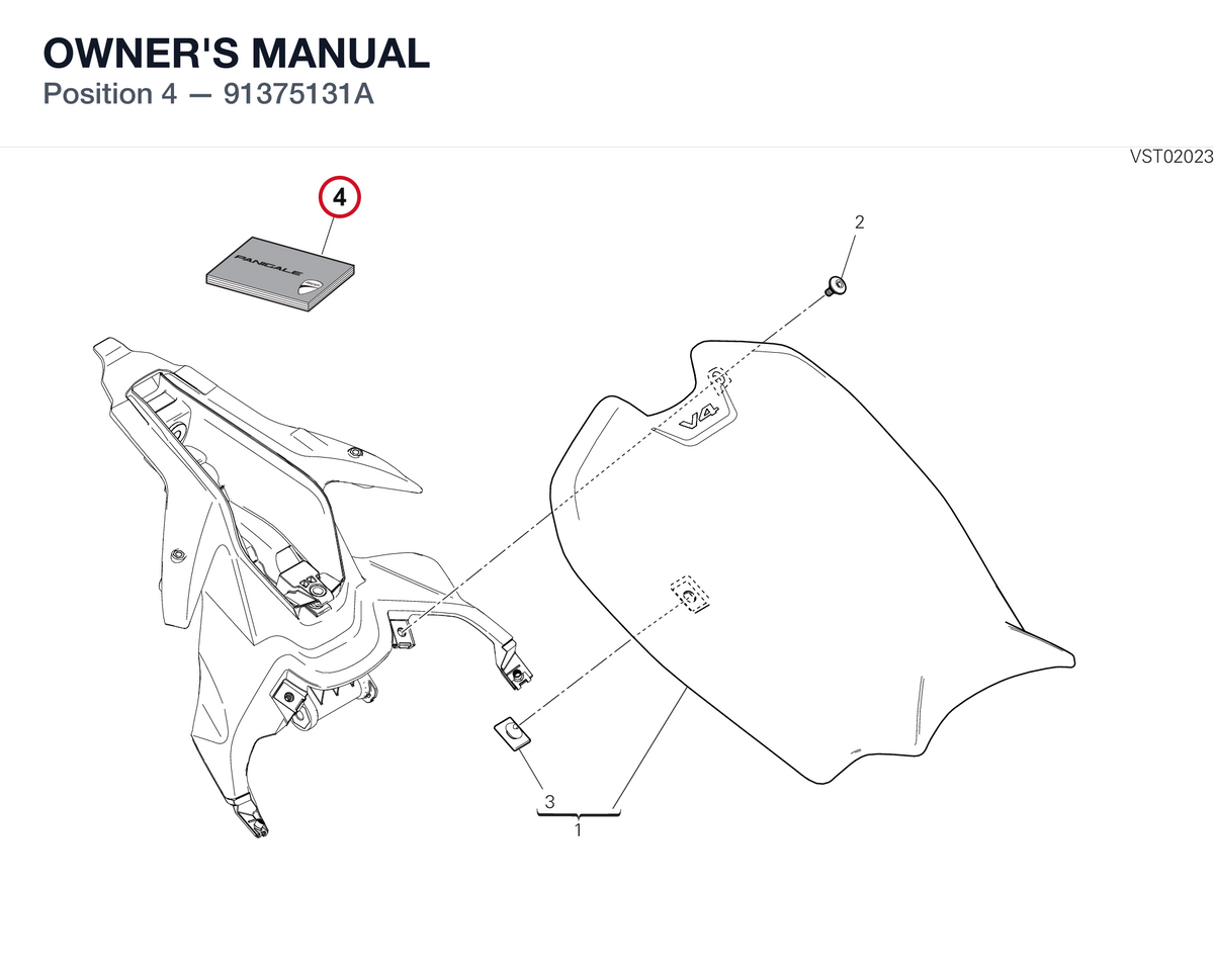 OWNER'S MANUAL 91375131A diagram position