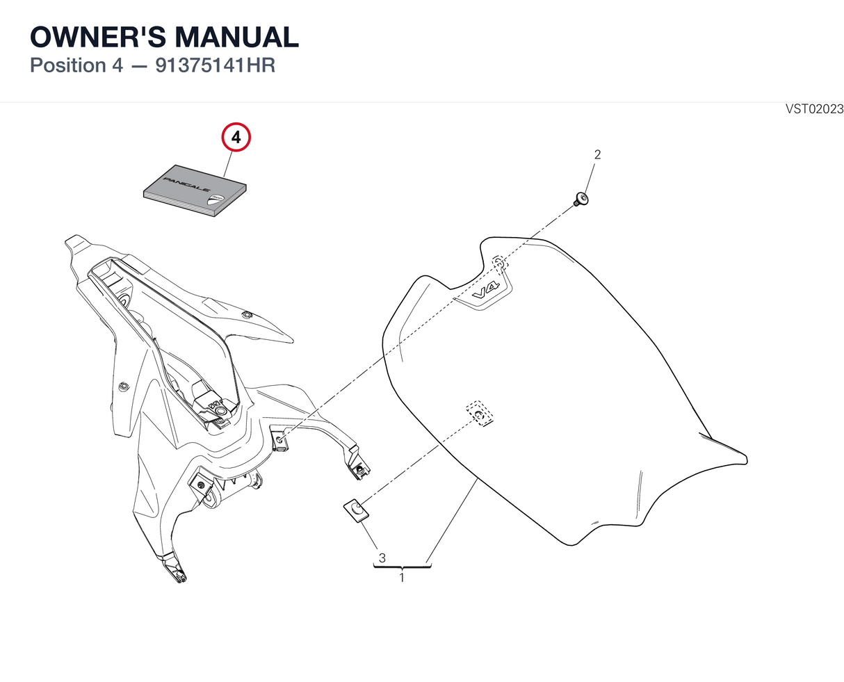 OWNER'S MANUAL 91375141HR diagram position