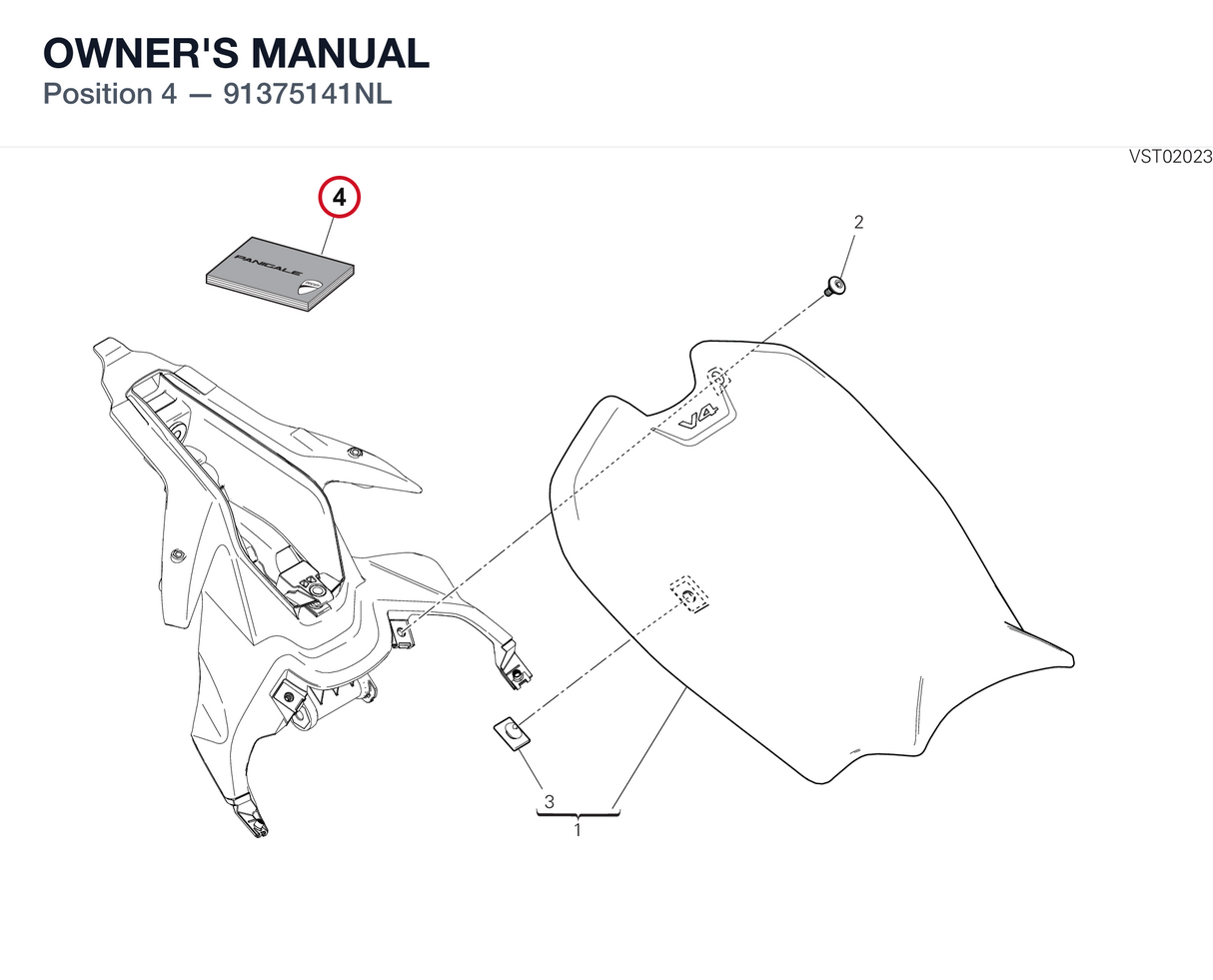 OWNER'S MANUAL 91375141NL diagram position
