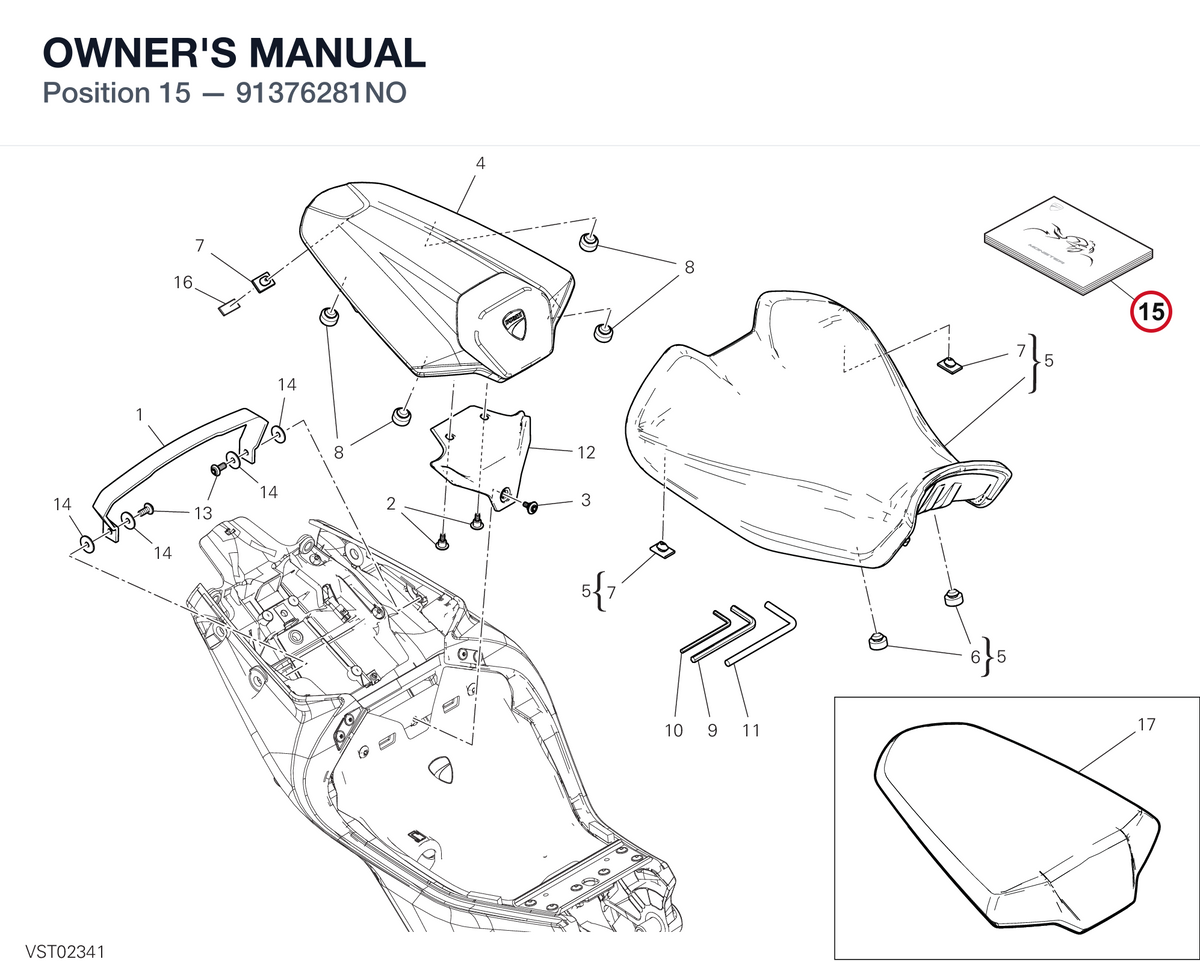OWNER'S MANUAL 91376281NO diagram position