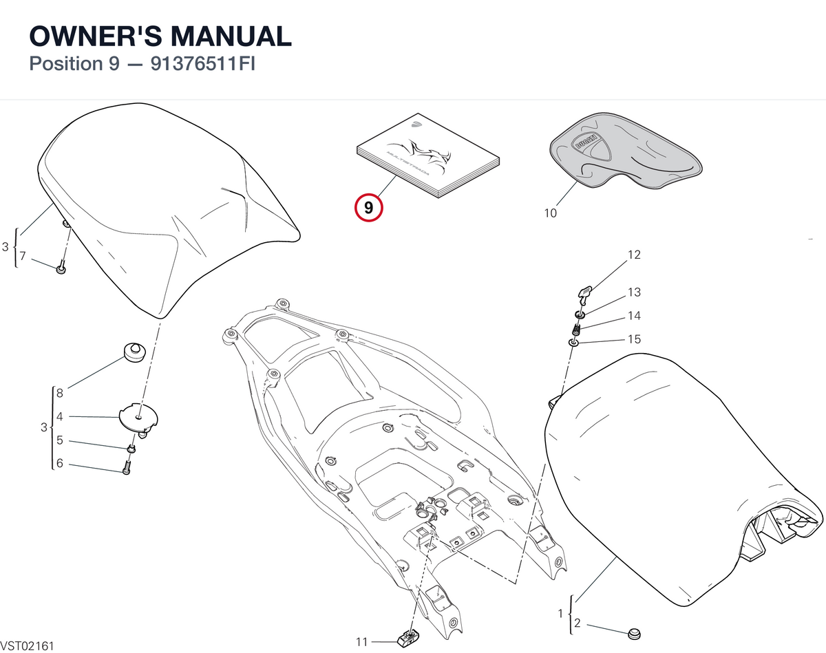 OWNER'S MANUAL 91376511FI diagram position