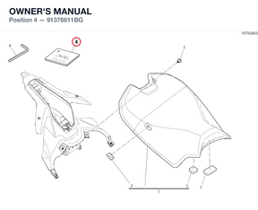 OWNER'S MANUAL 91376611BG diagram position