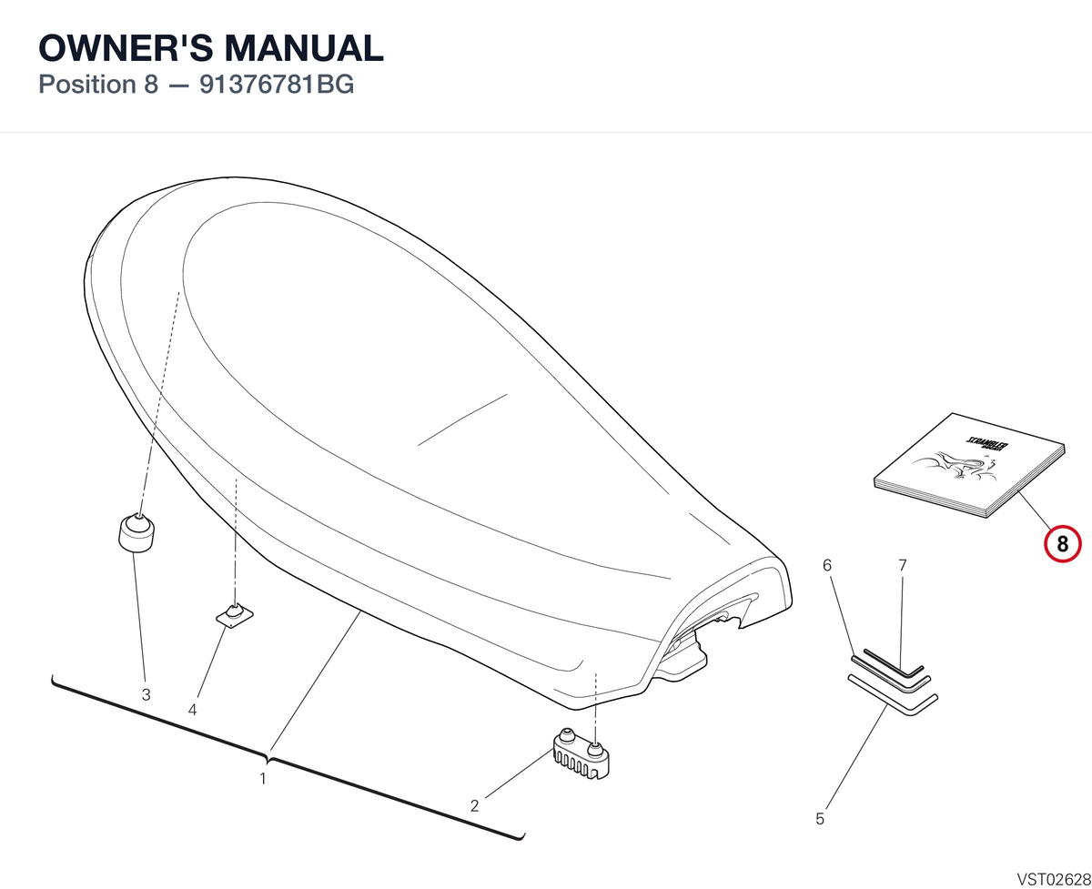 OWNER'S MANUAL 91376781BG diagram position