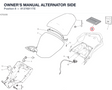OWNER'S MANUAL ALTERNATOR SIDE 91376911TE diagram position