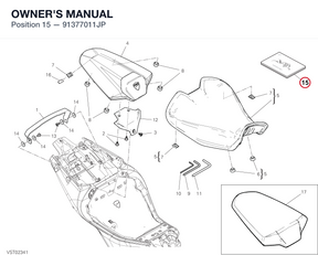 OWNER'S MANUAL 91377011JP diagram position