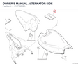 OWNER'S MANUAL ALTERNATOR SIDE 91377081DA diagram position