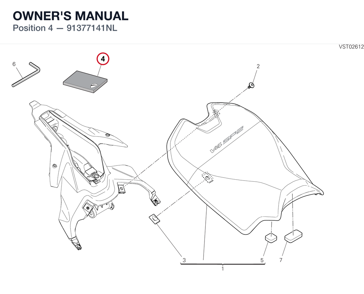 OWNER'S MANUAL 91377141NL diagram position