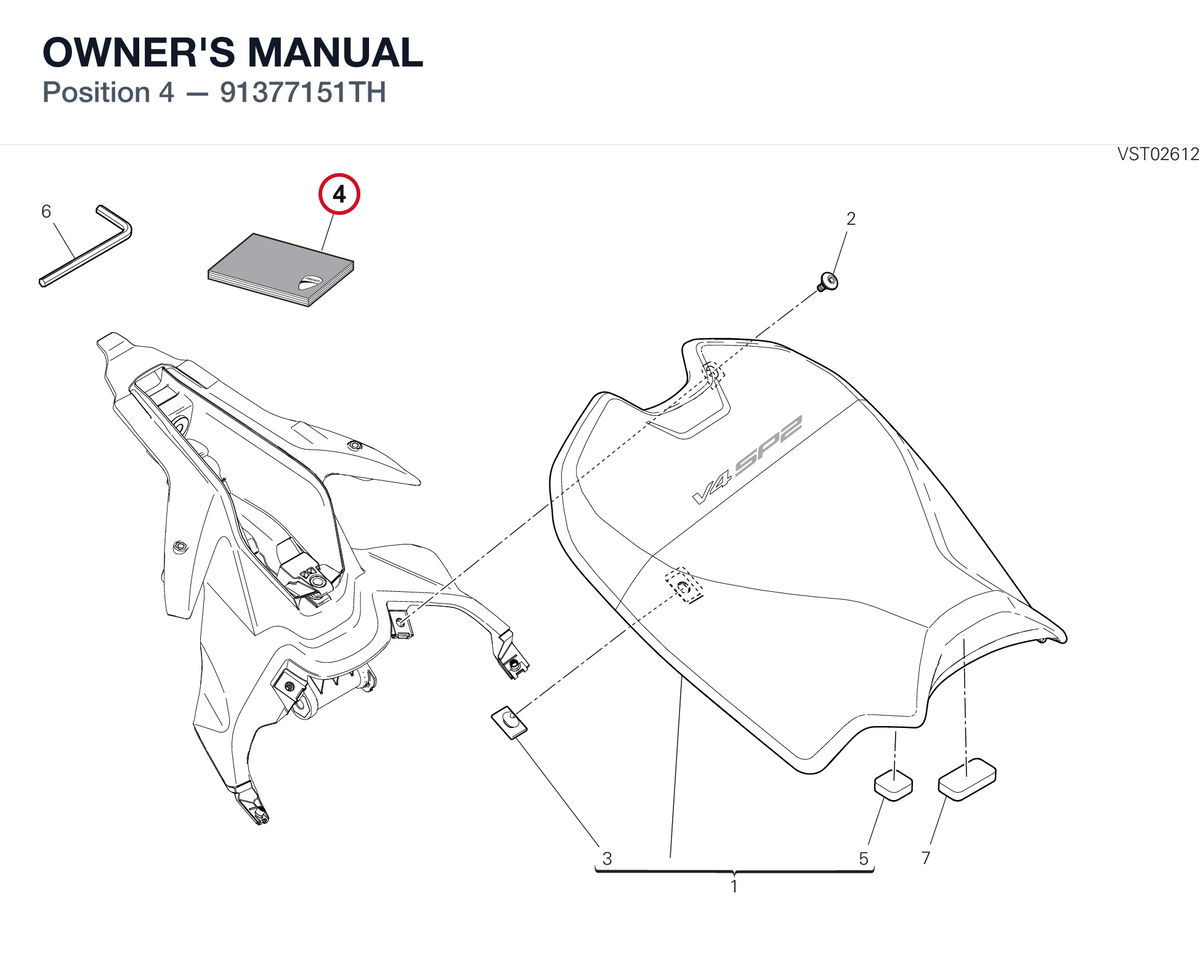 OWNER'S MANUAL 91377151TH diagram position