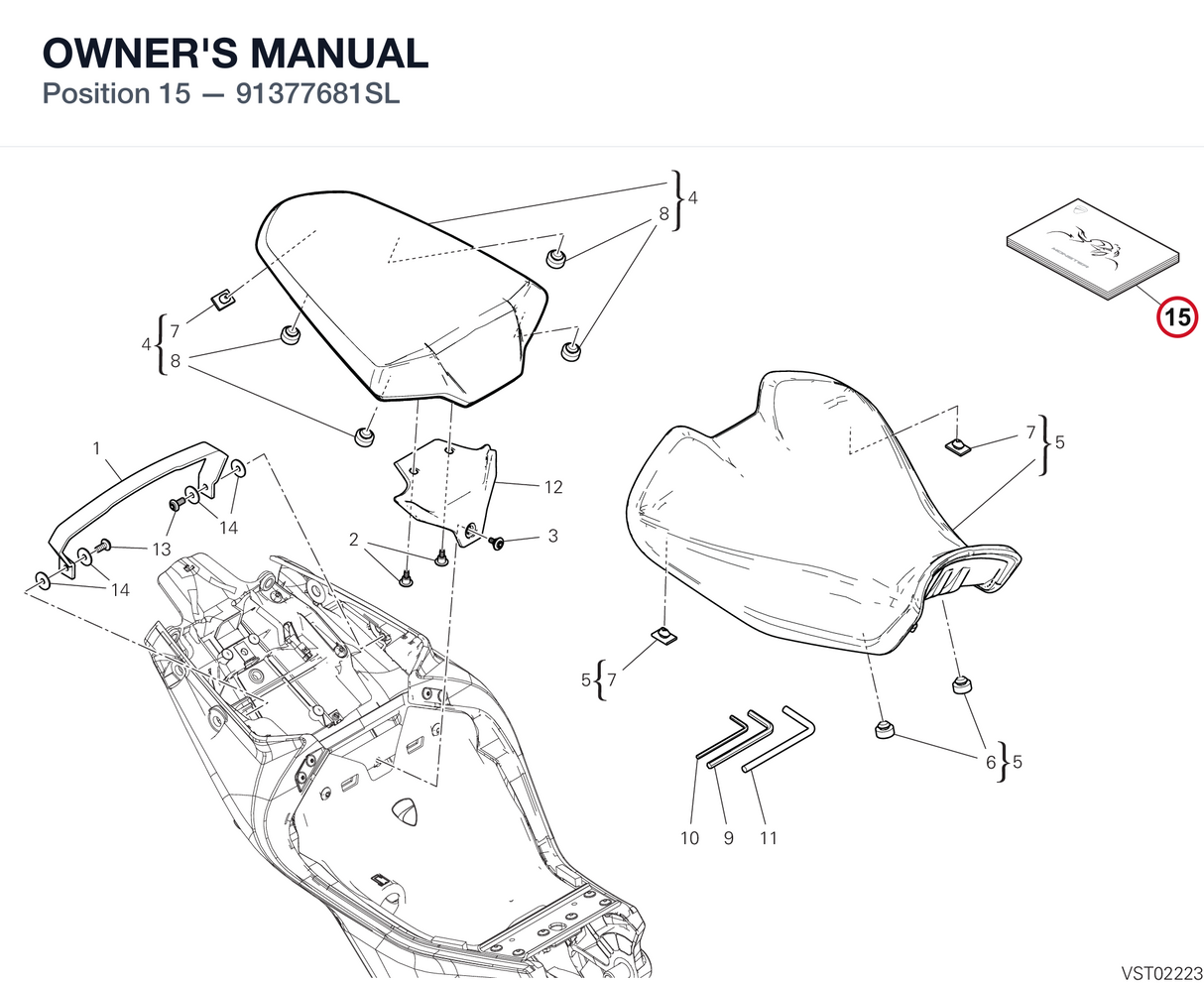 OWNER'S MANUAL 91377681SL diagram position