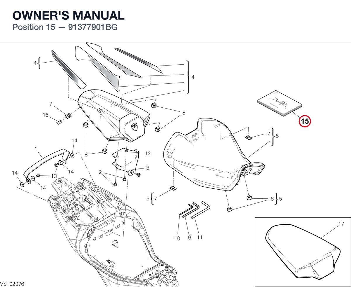OWNER'S MANUAL 91377901BG diagram position