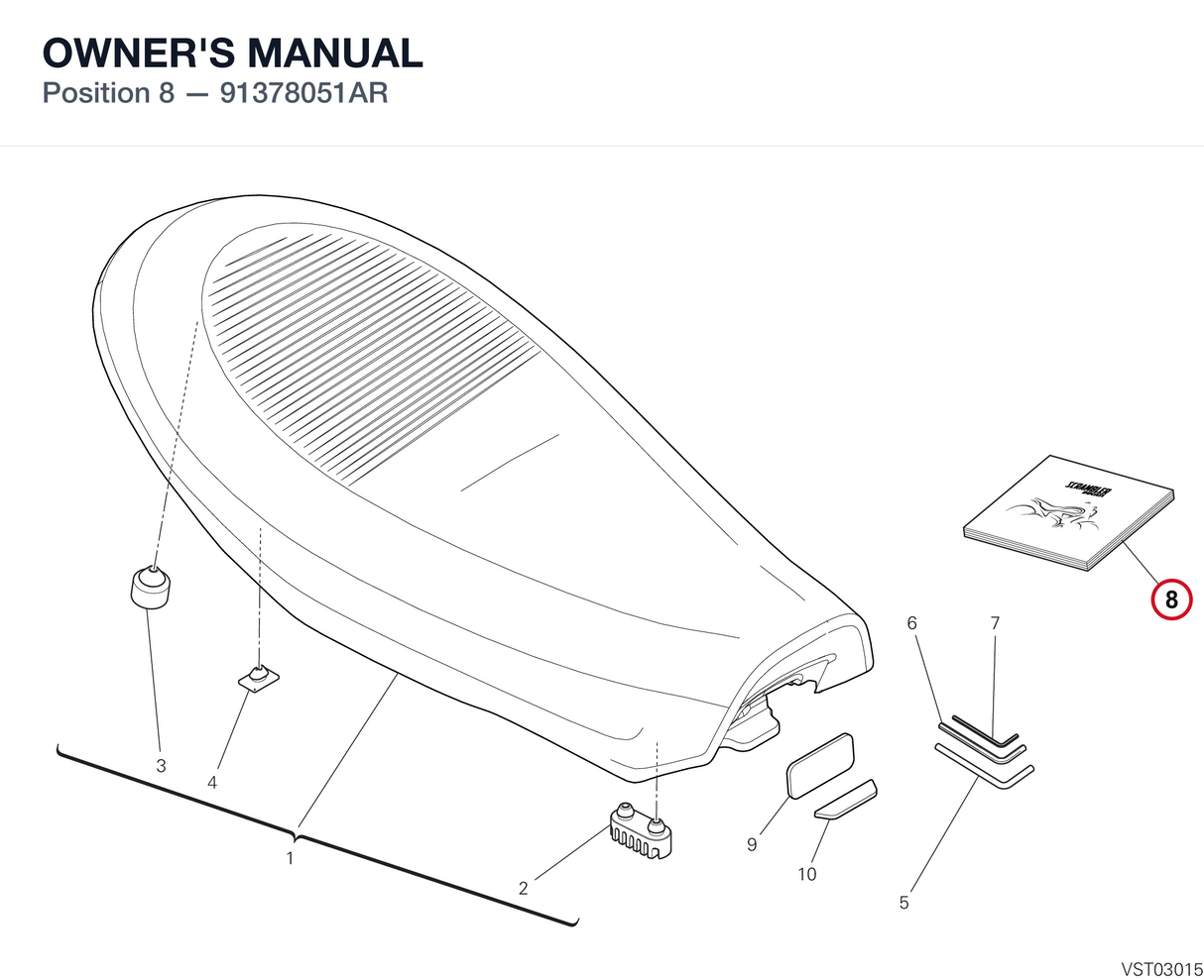 OWNER'S MANUAL 91378051AR diagram position