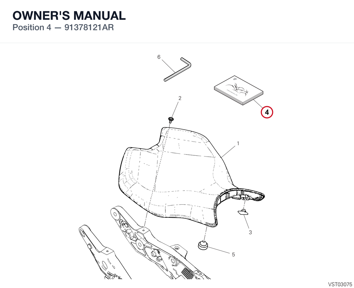 OWNER'S MANUAL 91378121AR diagram position