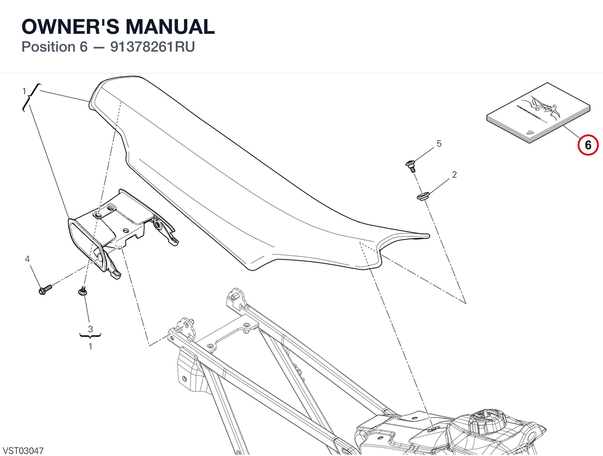 OWNER'S MANUAL 91378261RU diagram position