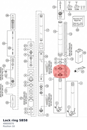 Diagram preview: Lock ring SB58 (48600070)