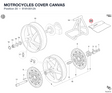MOTROCYCLES COVER CANVAS 91910012A diagram position