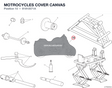 MOTROCYCLES COVER CANVAS 91910571A diagram position