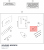 Diagram preview: HOLDING WRENCH (61329085000)