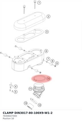 Diagram preview: CLAMP DIN3017-80-100X9-W1-2 (76406027000)