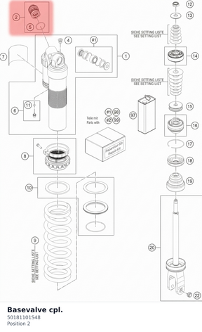 Diagram preview: Basevalve cpl. (50181101S48)