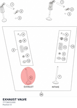 Diagram preview: EXHAUST VALVE (77736031000)