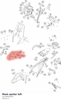 Diagram preview: Mask spoiler left (C61008003000)