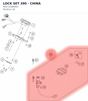 Diagram preview: LOCK SET 390 - CHINA (90211066044)