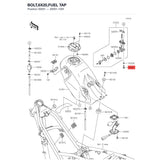 Kawasaki OEM – BOLT,6X20,FUEL TAP product image