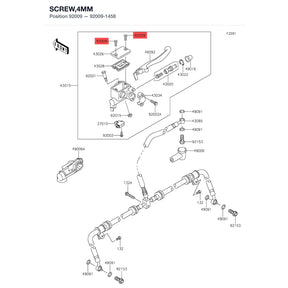 Kawasaki OEM – SCREW,4MM product image