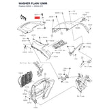 Kawasaki OEM – WASHER-PLAIN,12MM product image
