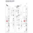 Kawasaki OEM – SPACER,FORK OUTER product image