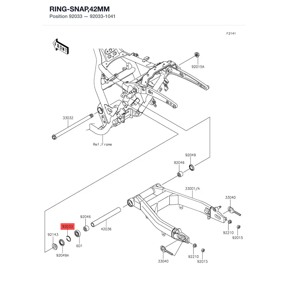 Kawasaki OEM – CIRCLIP,42MM product image