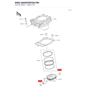 Kawasaki OEM – RING-SNAP,PISTON PIN product image