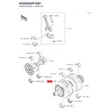 Kawasaki OEM – WOODRUFF KEY product image